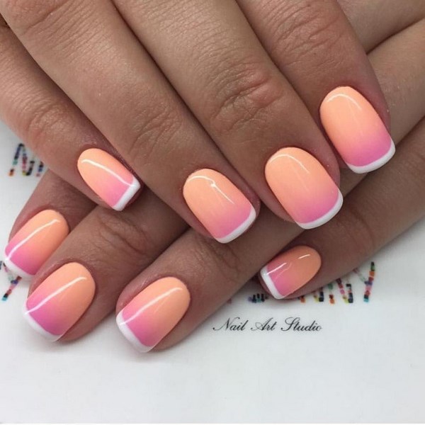 Original Peach Manicure 2019 2020 Peach Color Manicure In Different Shades Photo